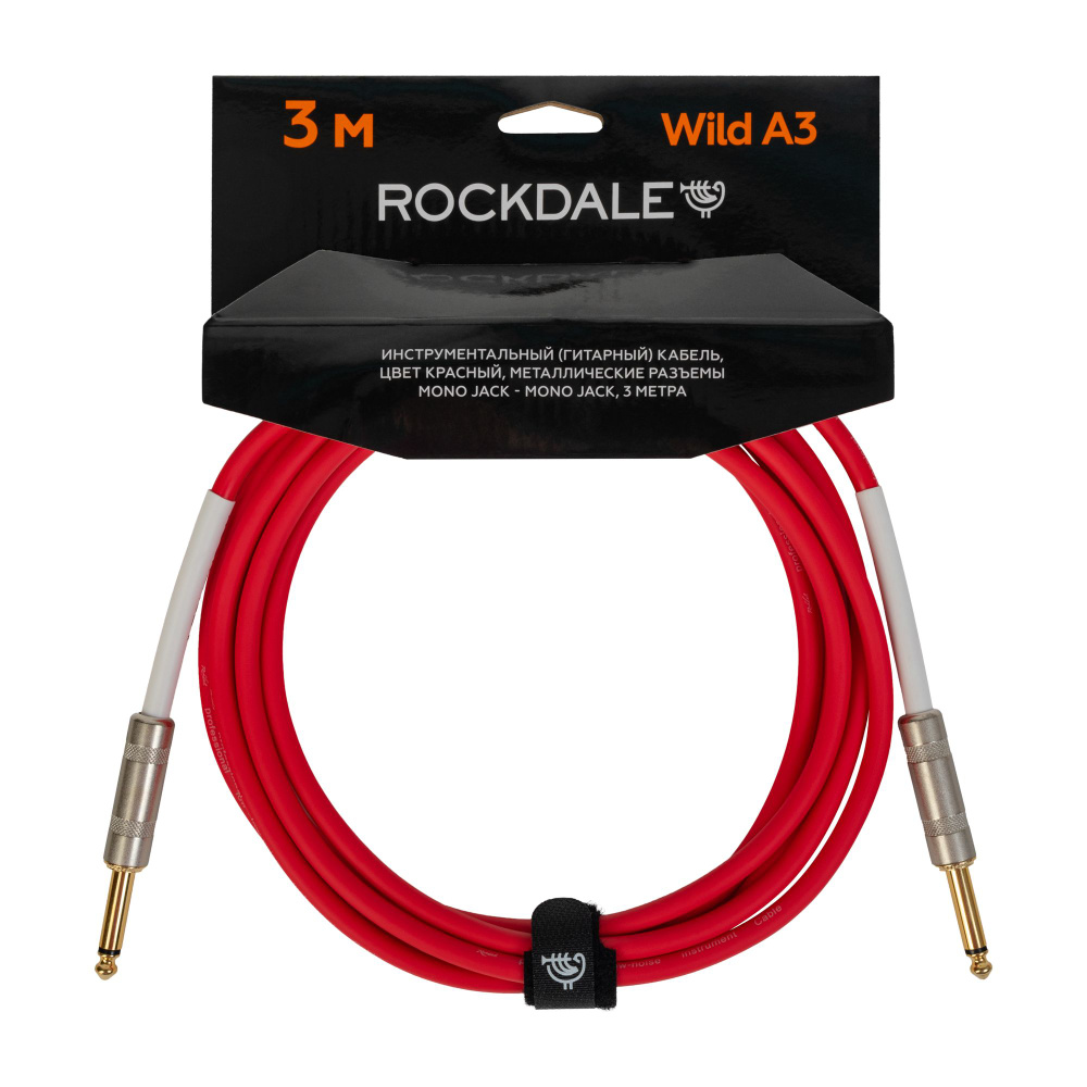 Инструментальный кабель ROCKDALE Wild A3, mono jack - mono jack, 3 м #1