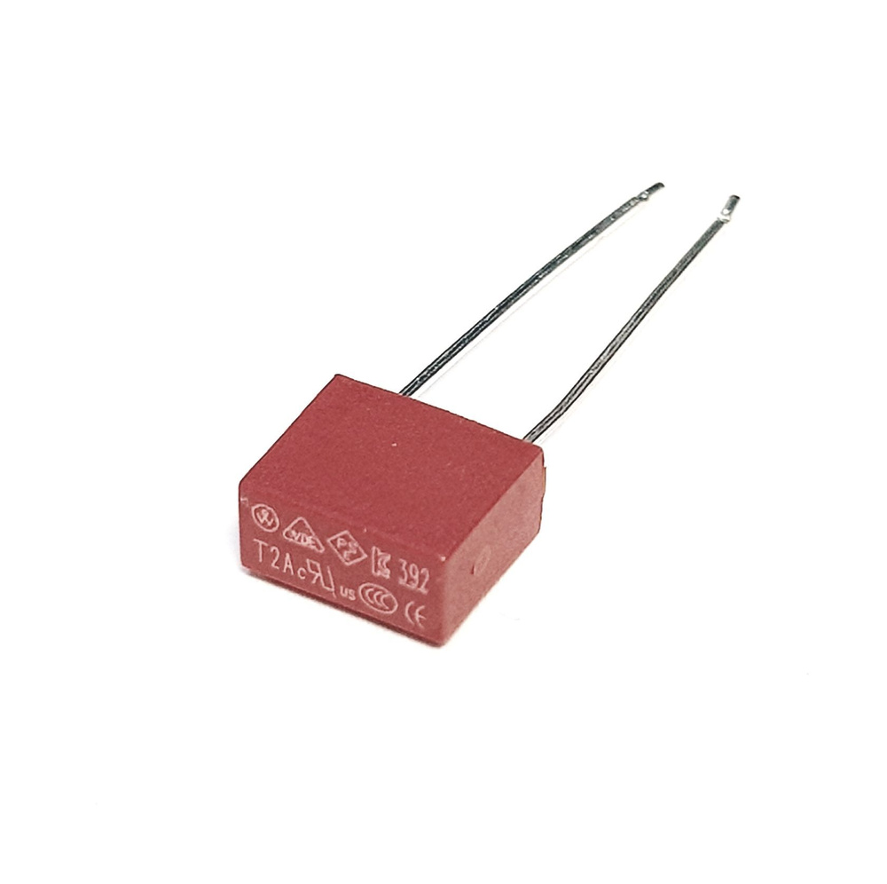 Предохранитель FUSE 392 прямоугольный 2А 250В замедленный, c выводами ...