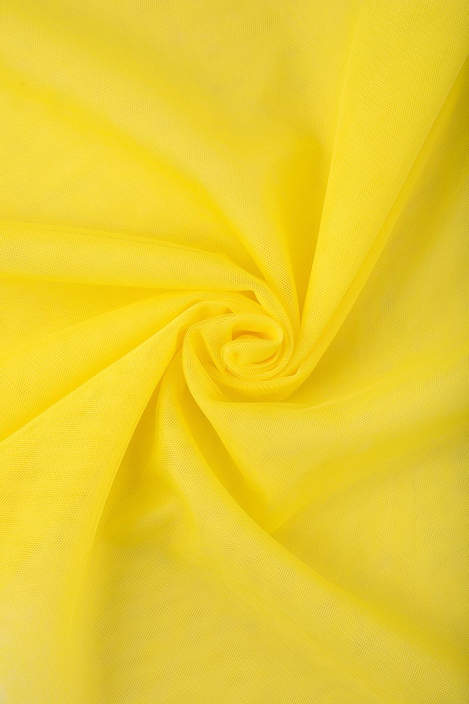 Ткань, сетка эластичная мягкая Gamma FTS-SM, 40 г/кв.м, 100см х 150см, 100% полиэстер 116 желтый  #1