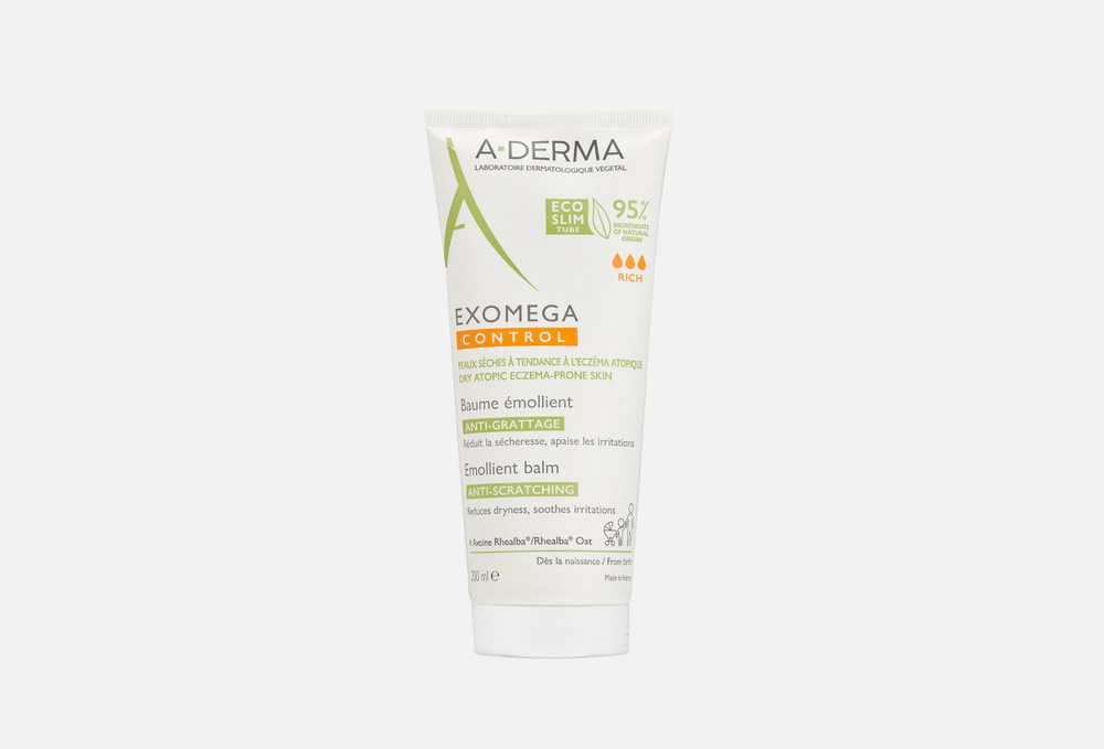 A-Derma Exomega Control (А-Дерма) бальзам для лица и тела смягчающий, 200мл  #1