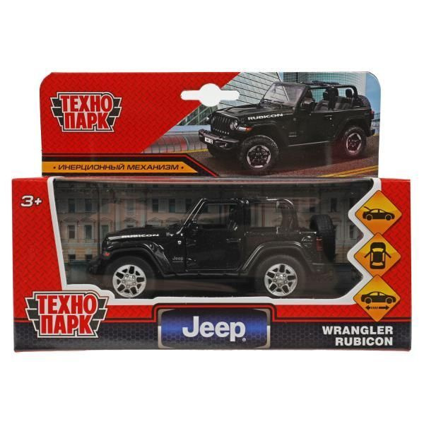 Машина металл JEEP WRANGLER RUBICON, 11 см, черный #1