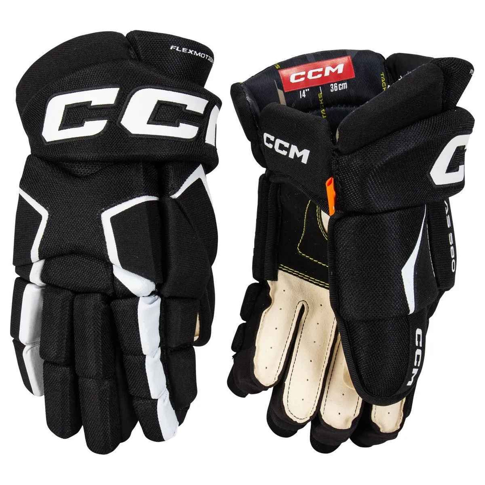 Перчатки CCM TACKS AS 580 SR (BLK/WHT 13") #1