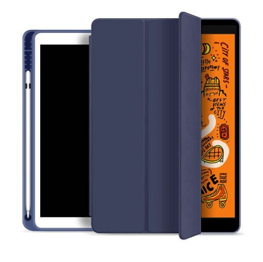 Чехол Protective Case для iPad Pro 12,9 (2018-2022) с отделением для стилуса, синий  #1