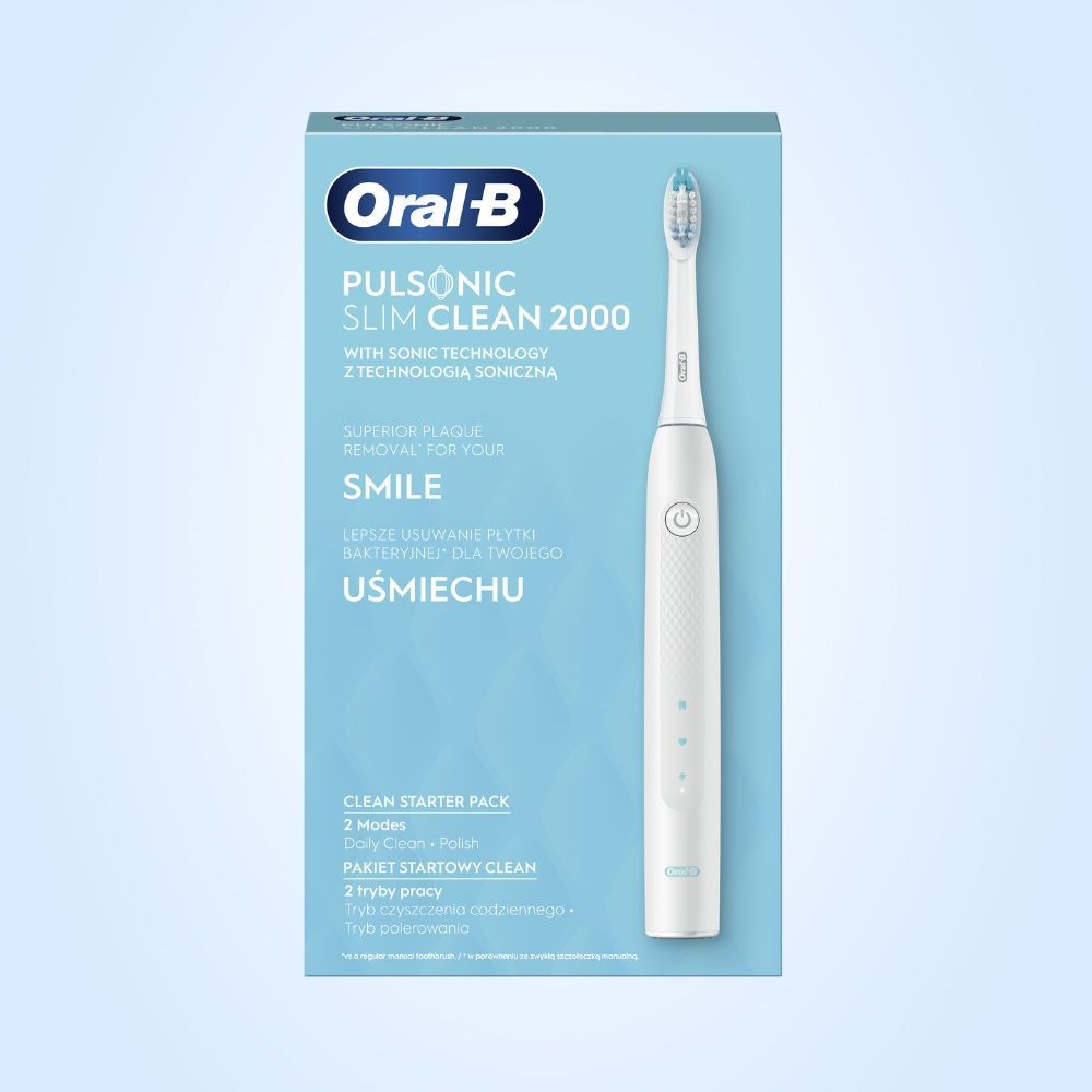 Электрическая зубная щетка Oral-B Pulsonic Slim Clean 2000 White #1