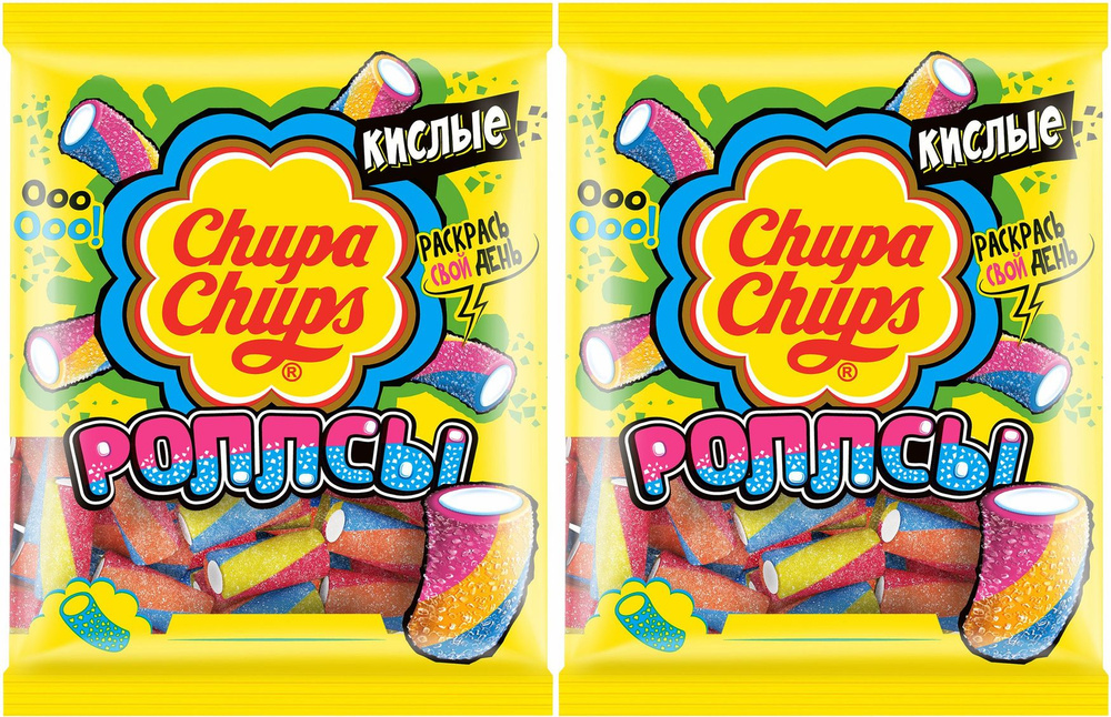 Мармелад Chupa Chups Роллсы жевательный, комплект: 2 упаковки по 70 г  #1