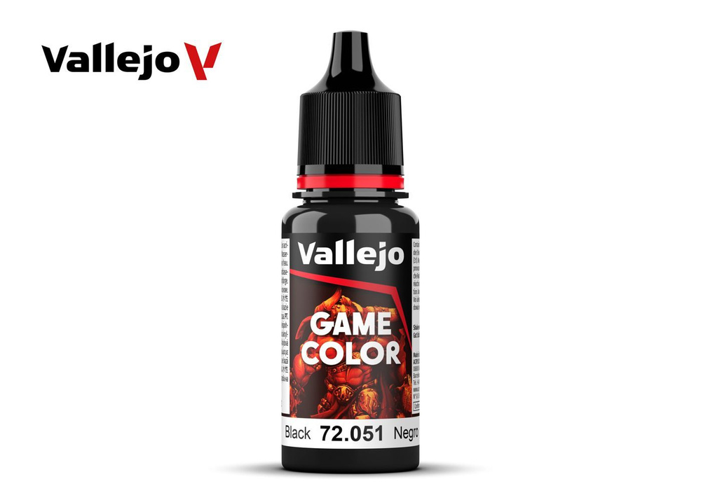 Краска Vallejo 72051 Game Color Black (Черный) #1
