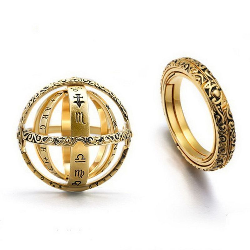Складывающееся кольцо "Золотистая астролябия" #1