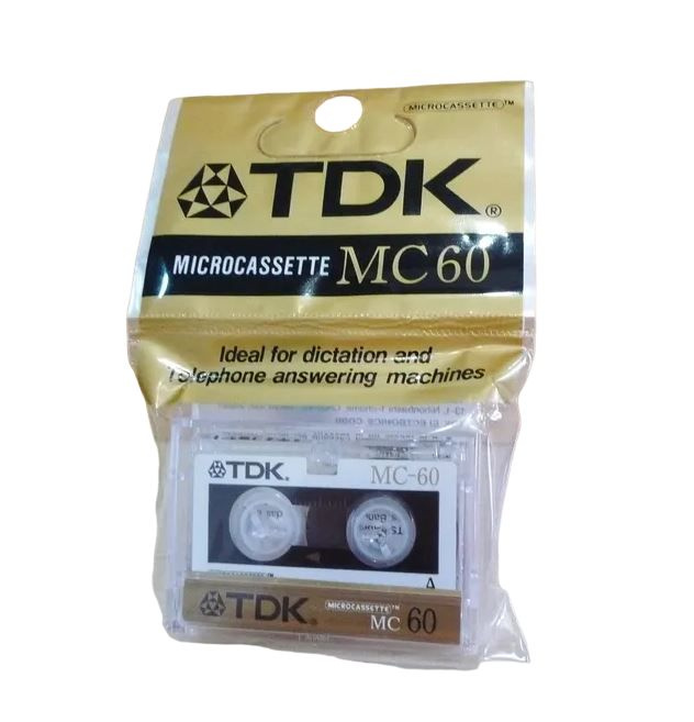 Микрокассета TDK MC-60 D-MC60U, для диктофонов и автоответчиков, многократная запись и воспроизведение #1