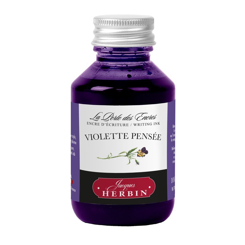 Чернила в банке Herbin, 100 мл, Violette pense Задумчивая фиалка #1