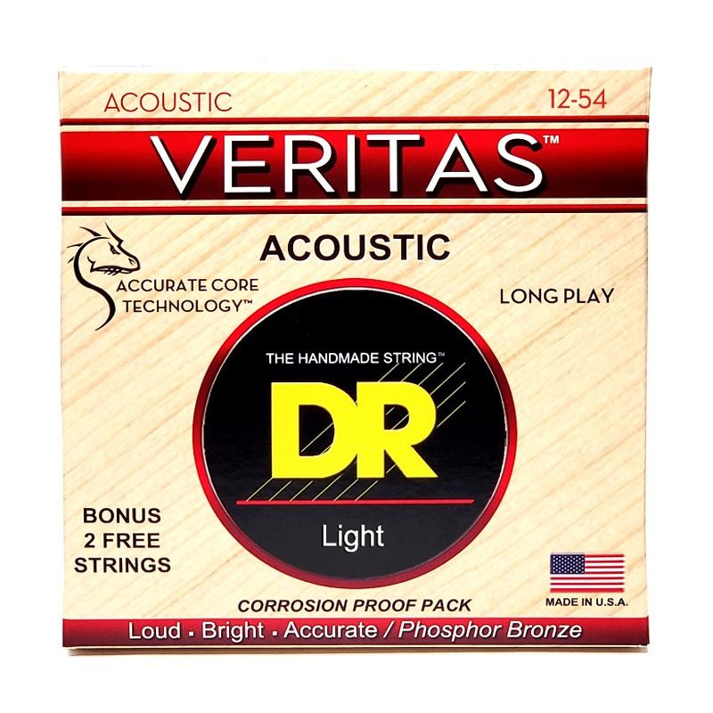 Струны для акустической гитары DR Strings VTA-12 12-54 Veritas Phosphor Bronze  #1