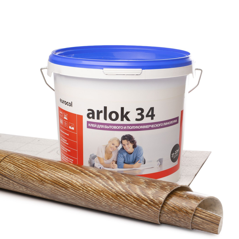 Клей для напольных покрытий "Forbo Arlok 34" 7 кг. для приклеивания бытового и полукоммерческого ПВХ-покрытия #1