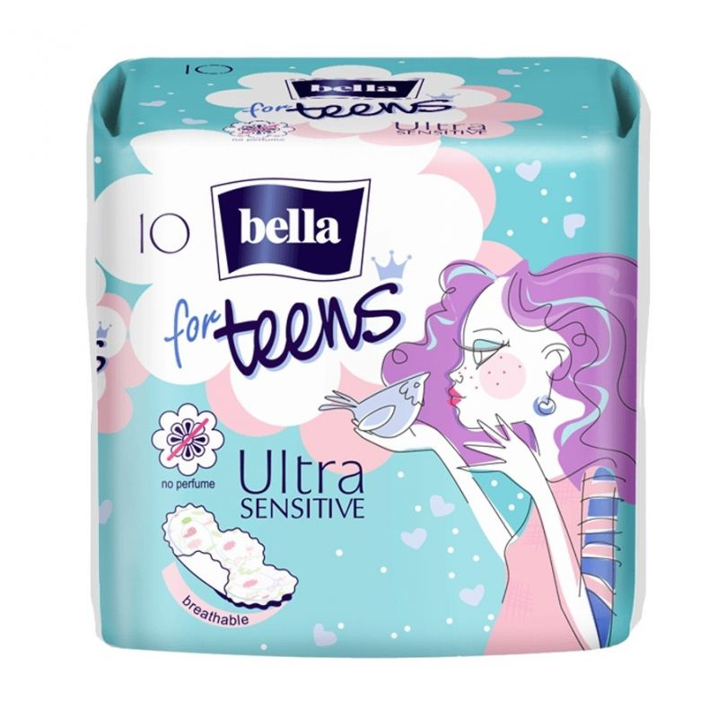 Супертонкие гигиенические прокладки Bella for teens Sensitive, 10 шт  #1