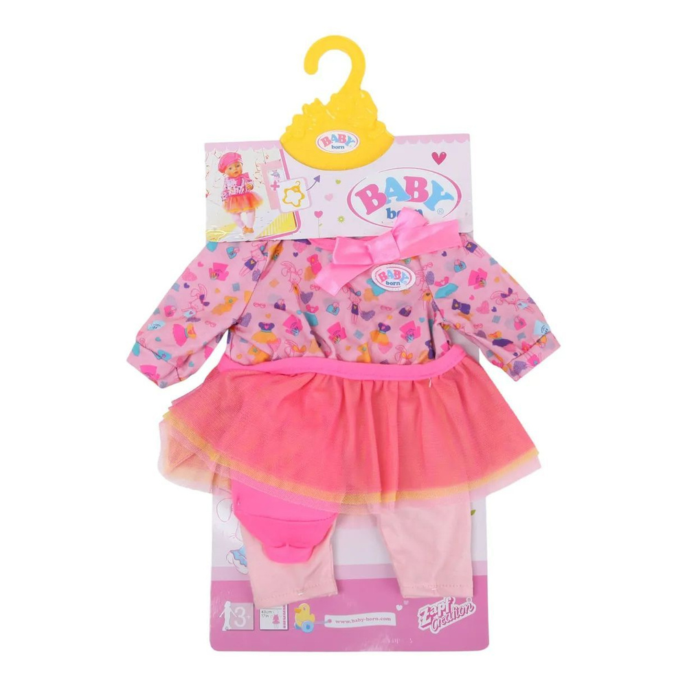 Одежда "В погоне за модой"Zapf Creation Baby born (розовый ) 824-528 #1