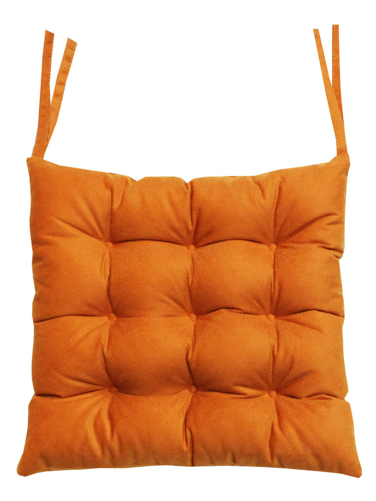 Подушка для сиденья МАТЕХ ARIA LINE 42х42 см. Цвет темно-оранжевый, арт. 60-109  #1