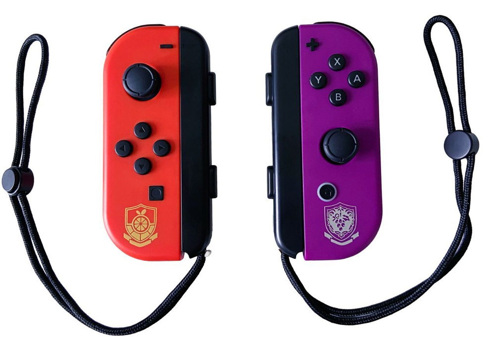 Бруталити Геймпад Геймпад для Switch Nintendo 2 контроллера Joy-Con L/R (красный-фиолетовый Pokemon) #1