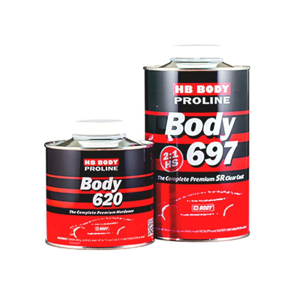 Автомобильный лак против царапин Body 697 HS 2:1 Proline SR Clearcoat 1 л. с отвердителем 0,5 л.  #1