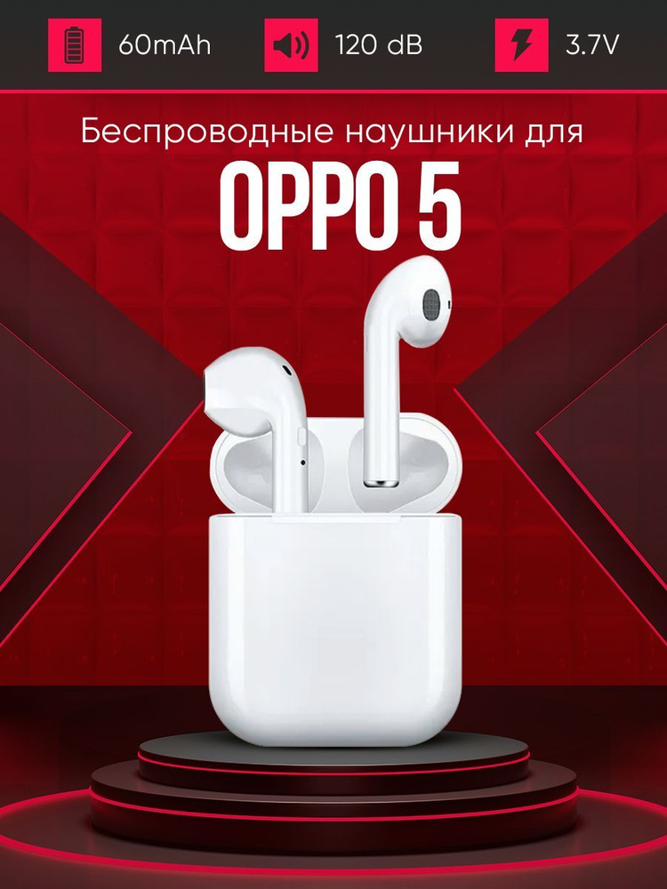 Беспроводные наушники для телефона Oppo 5 / Полностью совместимые наушники со смартфоном / i9S-TWS, 3.7V #1