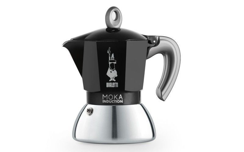 Bialetti Кофеварка гейзерная электрическая Moka Induction Black на 2 порции 6932, черный  #1