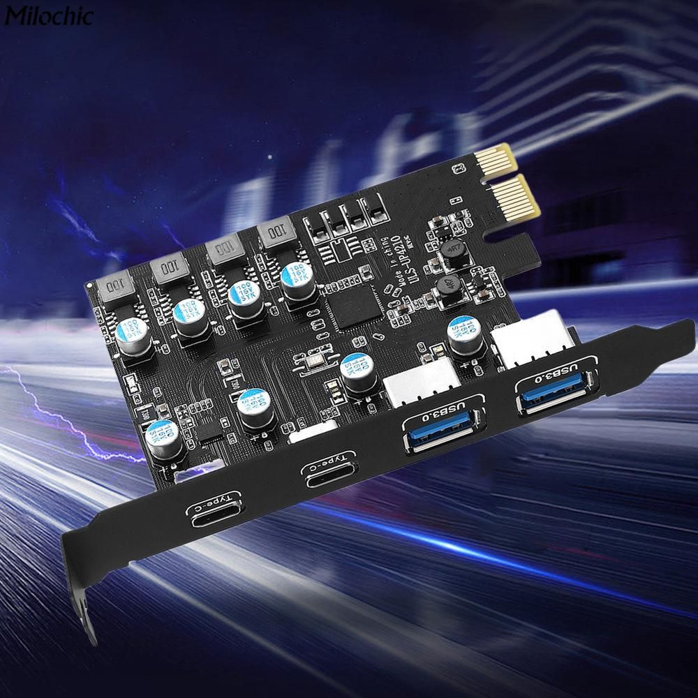 Карта PCIE USB3.0 2 * порта USB A + 2 * порта USB C/Плата контроллера ...