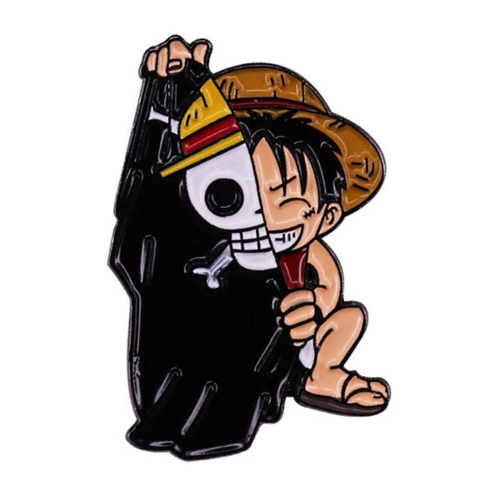 Значок металлический One Piece "Монки Д. Луффи - гений боя", р-р 2,7х2см  #1
