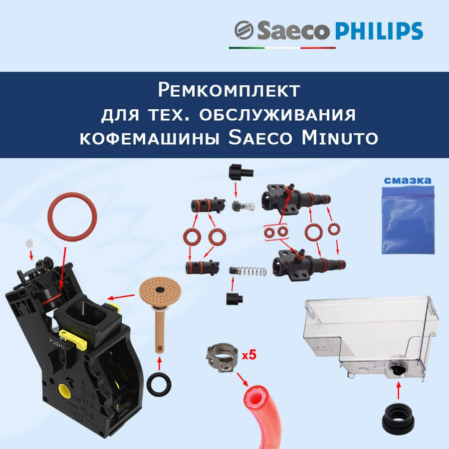 Ремкомплект для тех. обслуживания кофемашины Saeco Minuto, 32026669  #1