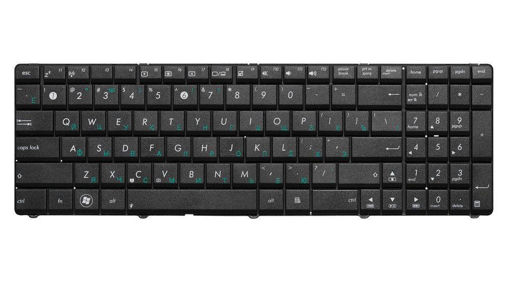 Клавиатура для Asus K50, K50IJ, K72F, K50C, K50IP, K50AB, K50IN, K61IC #1