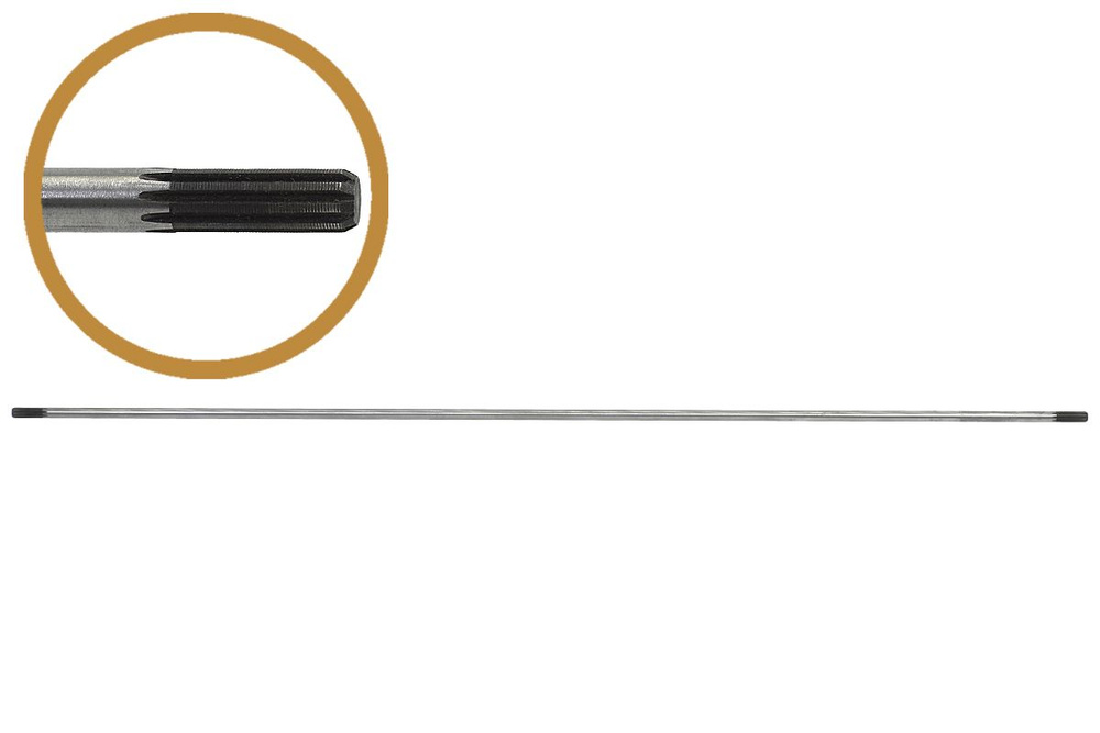 Вал штанги разъемный нижний (763мм, d8, 9 шлицов, Шлиц-Шлиц) для ...