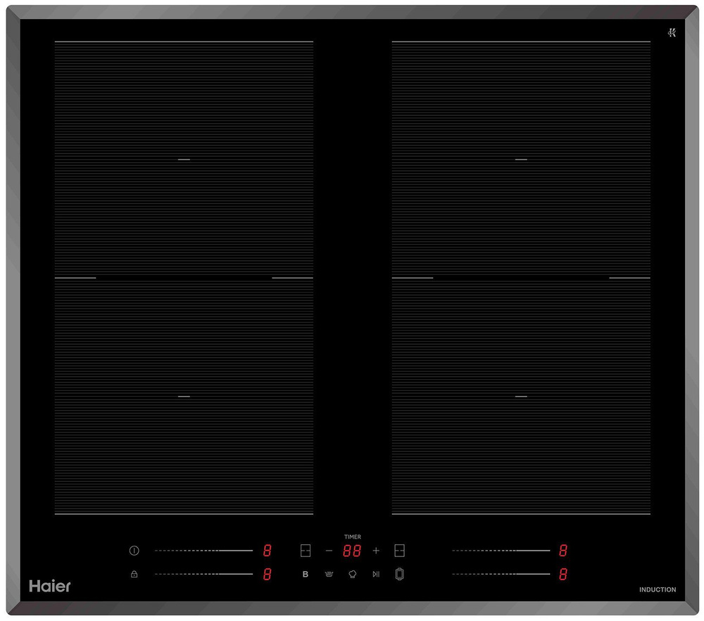 Haier Индукционная варочная панель HHY-Y64SFFVB, черный #1