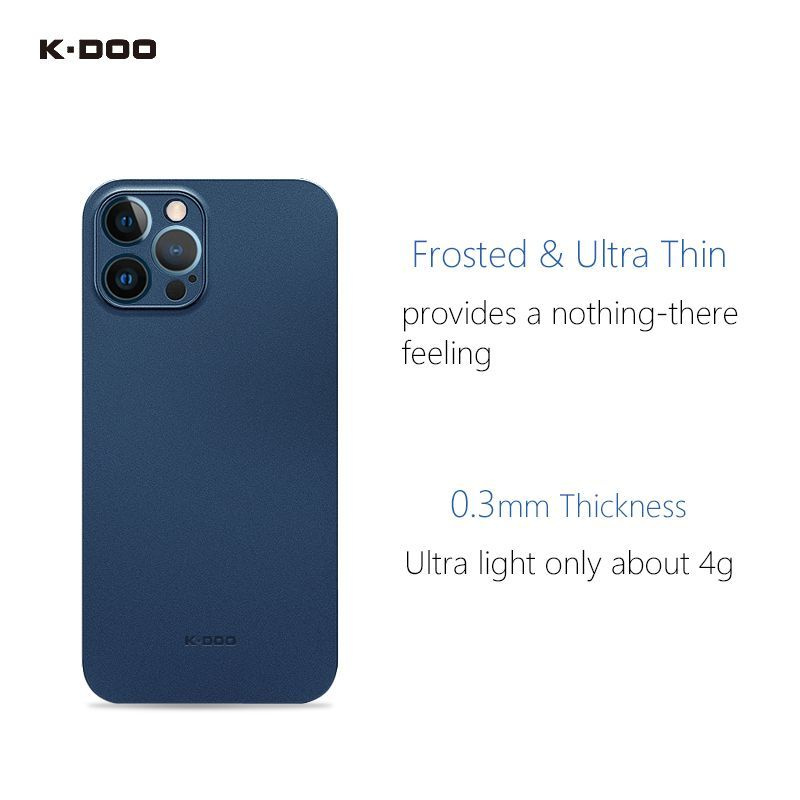 Чехол для Apple iPhone 12 (айфон 12) K-DOO Air Skin , темно-синий #1