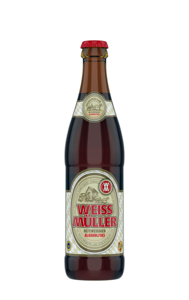 Пиво безалкогольное WeissMuller Hefe-Weissbier, 4 шт по 0.5л #1