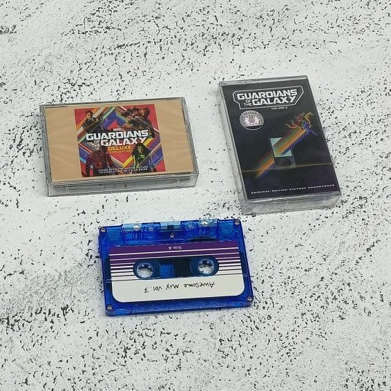 Audio MC (кассета) Кассета с саундтреком Стражи Галактики 1*2*3 ...