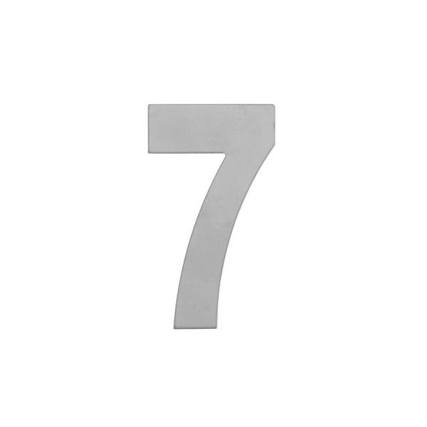 Номер дверной MARLOK "7", металл, CP, хром #1