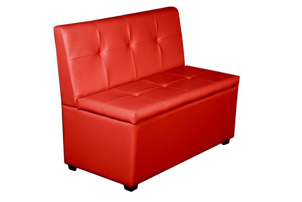 Кухонный диван Уют-1 Красный #1