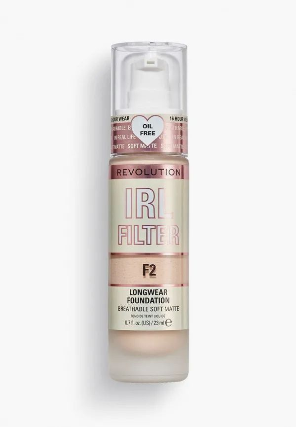 Makeup Revolution Тональная основа IRL Filter Longwear #F2, 23мл #1