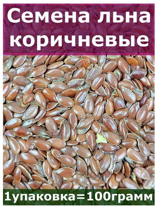 Семена льна коричневые, 100 гр, Вегетарианский продукт, Vegan  #1