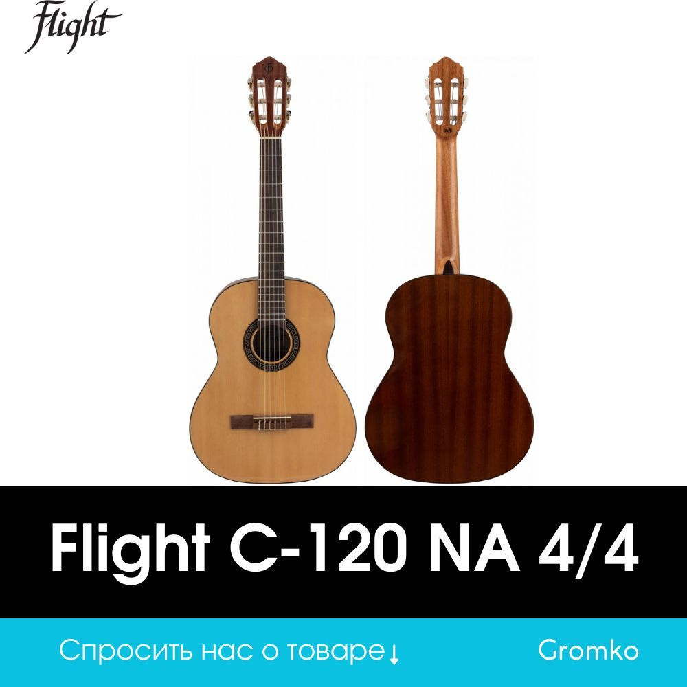 Классическая гитара Flight C-120 NA 4/4 + чехол #1