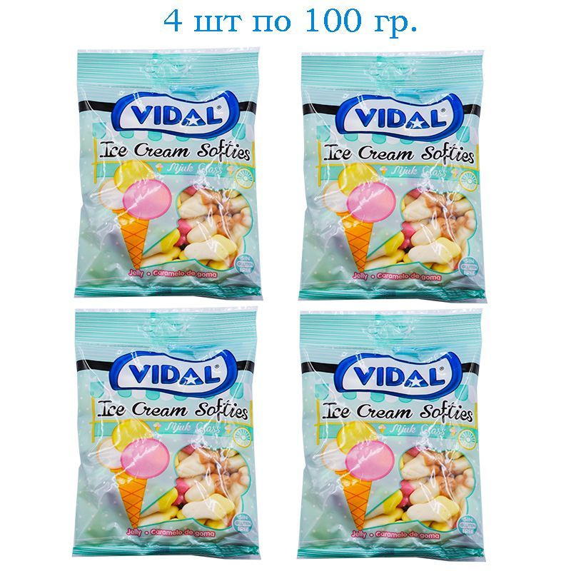 Мармелад VIDAL Мороженое 100 г, 4 шт #1