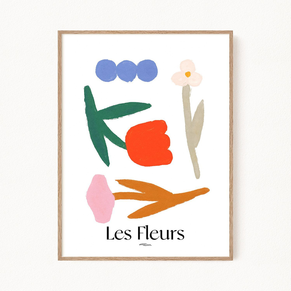 Постер для интерьера "Les Fleurs", 30х40 см #1