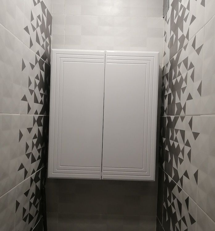 Шкаф навесной для ванной ОП-60, 600х720х140 мм, белый #1