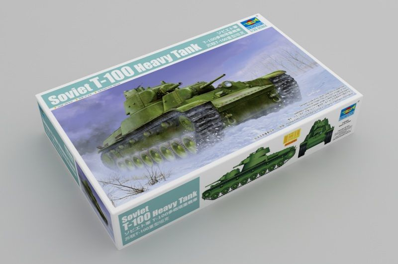 Советский тяжелый танк Т-100 Сборная модель Trumpeter 09590 1/35 #1