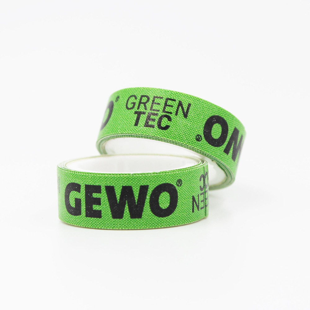 Торцевая лента для настольного тенниса Gewo 1m/12mm Green Tec, Green/Black  #1