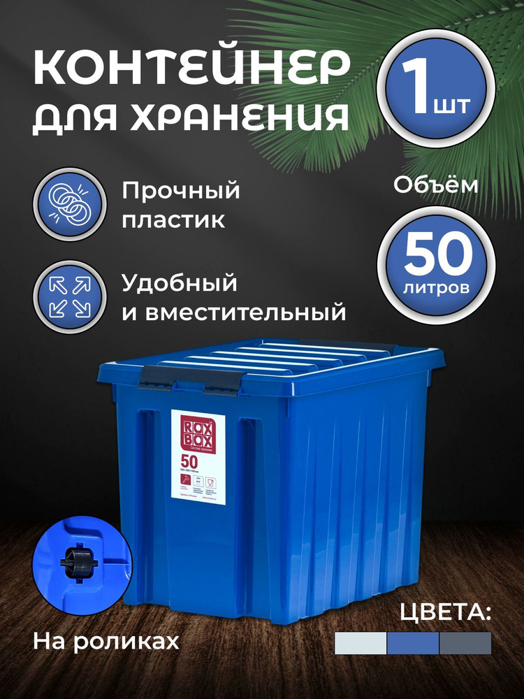 Контейнер для хранения RoxBox 50л, синий #1