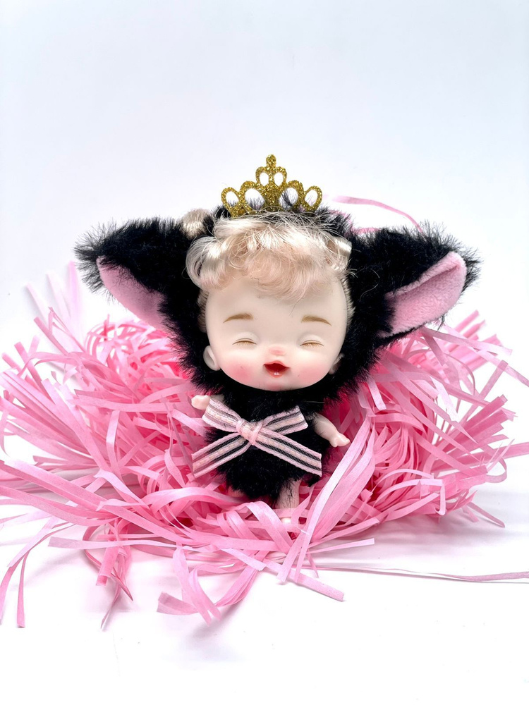 Маленькая куколка с аксессуаром "Эмоции" 10см в подарочной упаковке. Мини-куклы для девочки.  #1