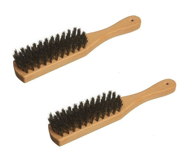 EcoBrush Щетка для обуви 240 х 40 х 16 мм, конский волос, 80 пучков, 2 штуки  #1