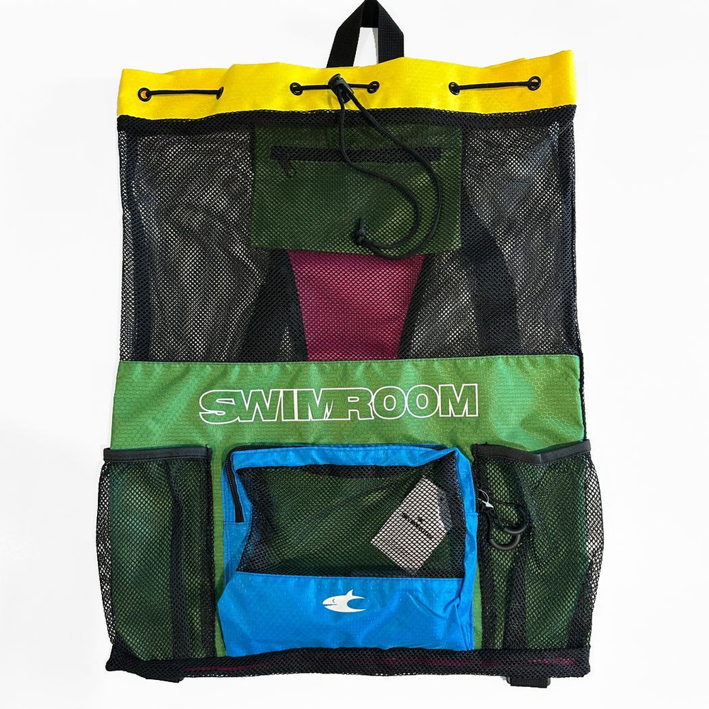 Сетчатый мешок - рюкзак для спорта и пляжного отдыха SwimRoom "Mesh Backpack 2.0", разноцветный  #1
