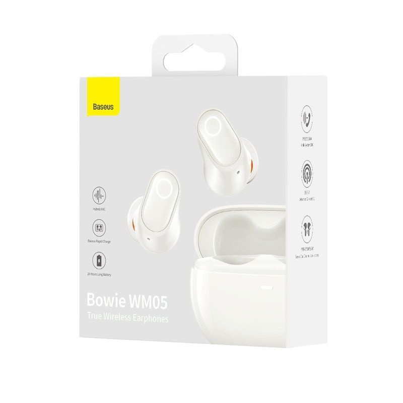 Наушники Baseus Bowie WM05 True Wireless Earphones Creamy-White (NGTW2000020) #1