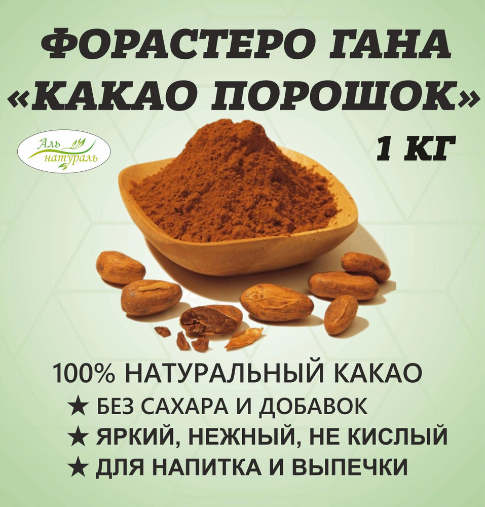 Какао-порошок натуральный 10-12% (Cargill, Гана) 1 кг #1