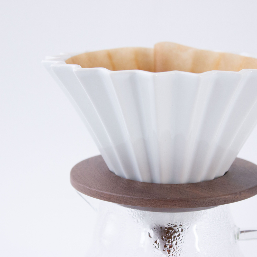 Воронка Agave White Filter Cup для приготовления кофе керамическая на 1-2 чашки  #1