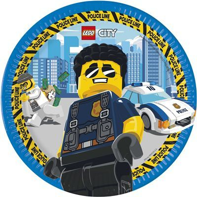 Тарелка LEGO CITY 23см 8шт/P #1