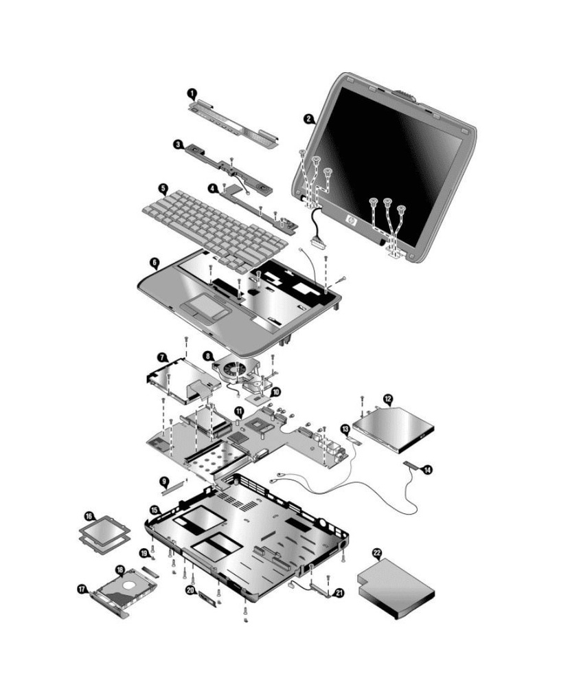 Крышка отсека ram HP Compaq 15-F. Товар уцененный #1